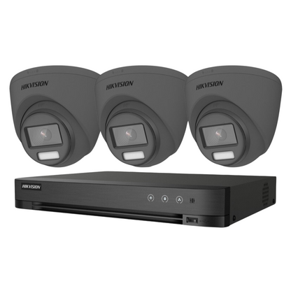 8MP 4CH Hikvision ColorVu System 3X 24HR Color POC DVR Camera Kit