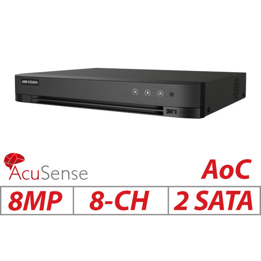 Hikvision 8-Channel 8MP AcuSense Turbo HD DVR IDS-7208HTHI-M2/S – Advanced Surveillance with Intelligent Detection