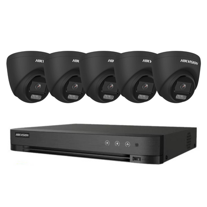 Hikvision 8mp/4k Cctv Kit ColorVu System 5 x Cameras plus 8 Channel CCTV Recorder - POC