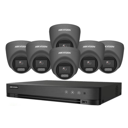 8MP 8CH Hikvision ColorVu System 6X 24HR Color POC DVR Camera Kit