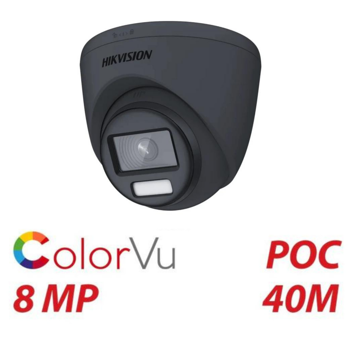 8mp 4k Hikvision ColorVu POC DS-2CE72UF3T-E 2.8mm