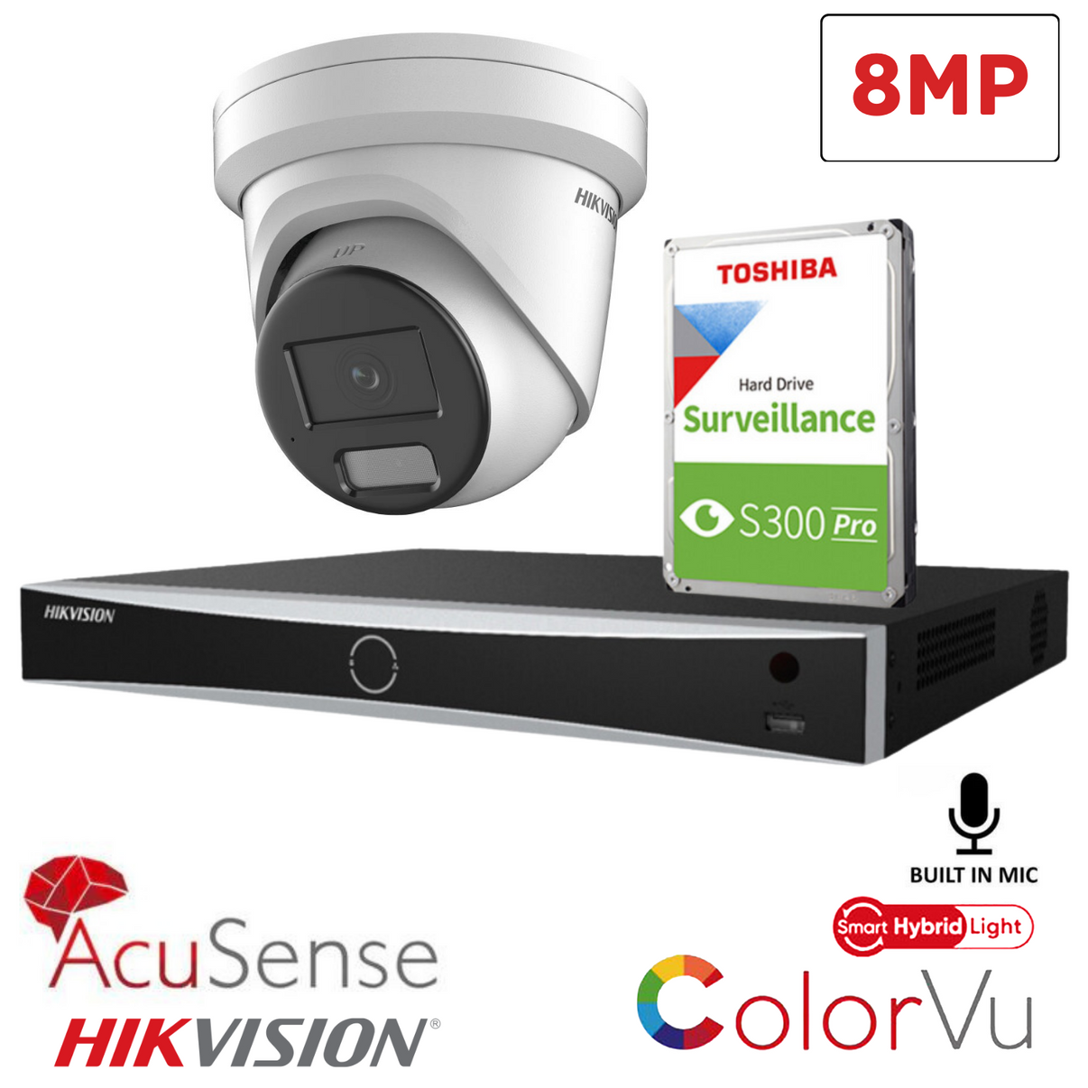 Hikvision IP Cctv Camera 8mp 4K CCTV Kit Builder BCE Direct CCTV