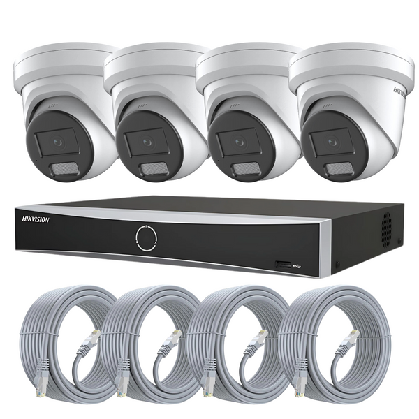 Hikvision 8MP Smart Hybrid CCTV Kit | 4x PoE IP Cameras – BCE Direct ...