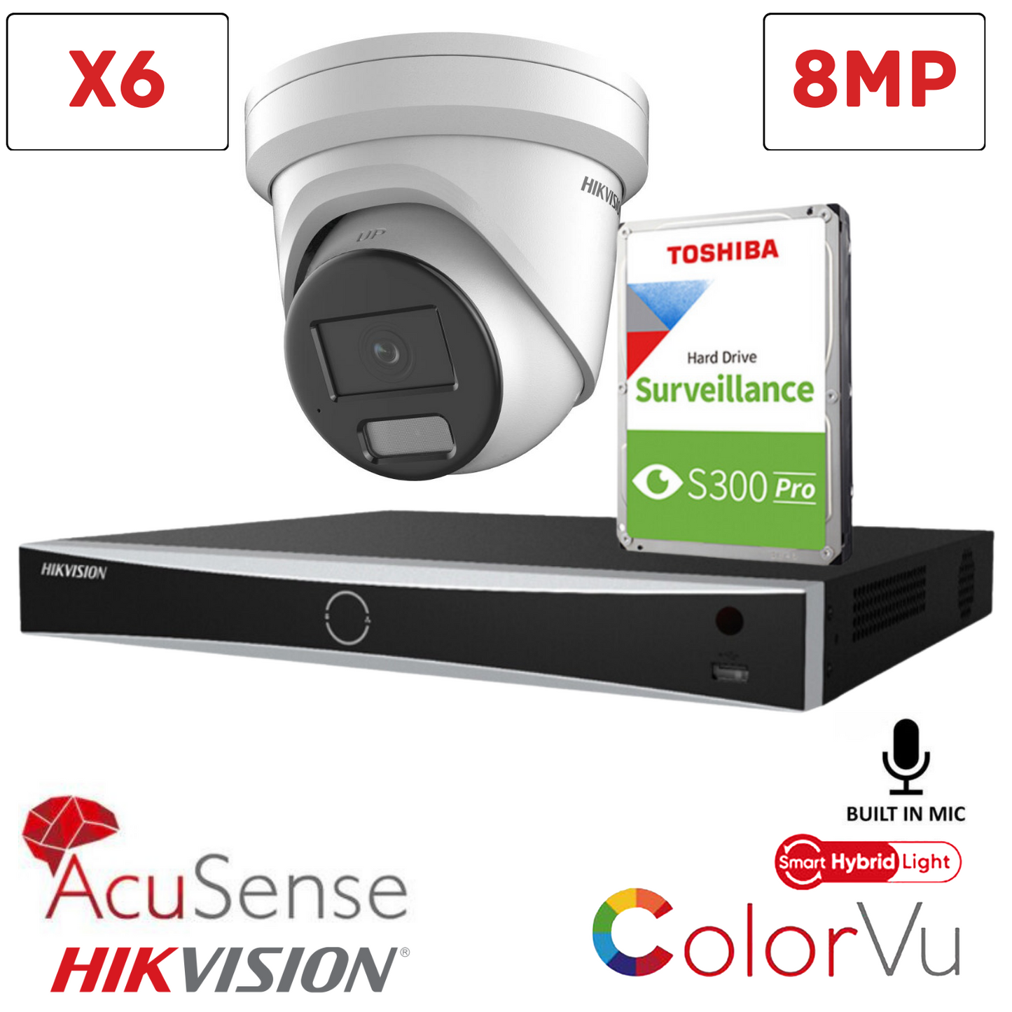 Hikvision IP Cctv Camera 8mp 4K CCTV Kit Builder