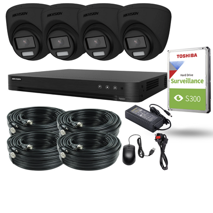 Hikvision 8MP 4K ColorVu Cctv Kit | 24/7 Full-Color Surveillance | 4x Cameras + 4-Channel DVR
