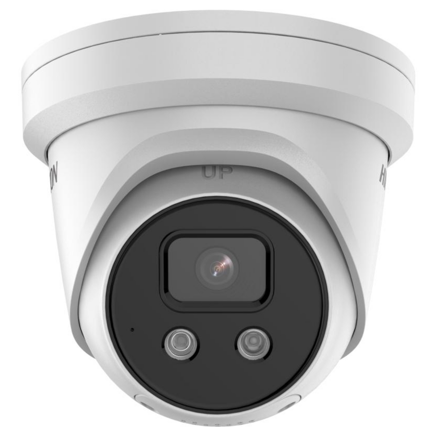 4MP Hikvision DarkFighter AcuSense Fixed Turret IP Camera with Strobe Light and Two-Way Audio (DS-2CD2346G2-ISU-SL 2.8MM, White)