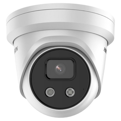 4mp Hikvision Darkfighter Acusense Turret IP Network Camera with Built-in Mic 2.8mm White DS-2CD2346G2-IU