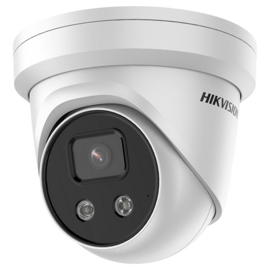 4mp Hikvision IP Poe Dome Colorvu Built-in Mic White DS-2CD2347G2-LU 4mm