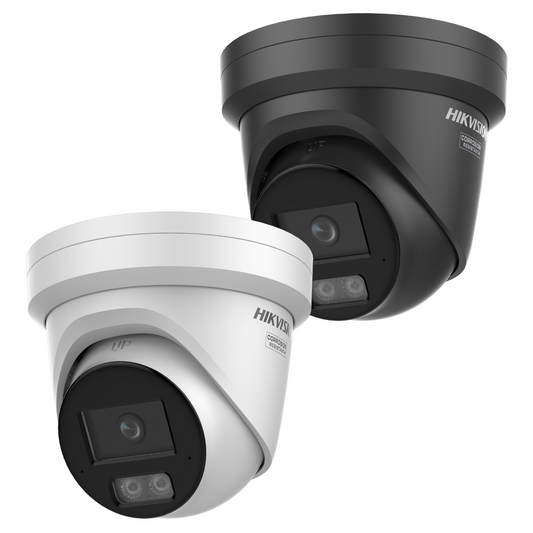 Hikvision DS-2CD2347G3-LIS2UY/SL – 4MP Smart Hybrid Light ColorVu Turret IP Camera with AcuSense 3.0 & Strobe/Audio Alarm (NEMA 4X Anti-Corrosion)