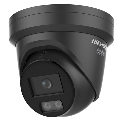 Hikvision DS-2CD2347G3-LI2UY (2.8mm) – 4MP Smart Hybrid Light ColorVu Turret IP Camera with AcuSense 3.0 (Black & White Versions Available)