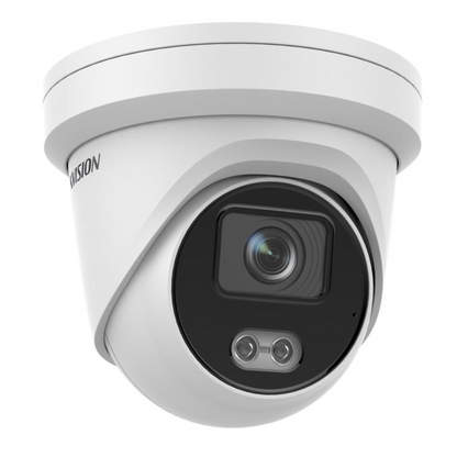 4mp Hikvision IP Poe Dome Colorvu Built-in Mic White DS-2CD2347G2-LU 4mm