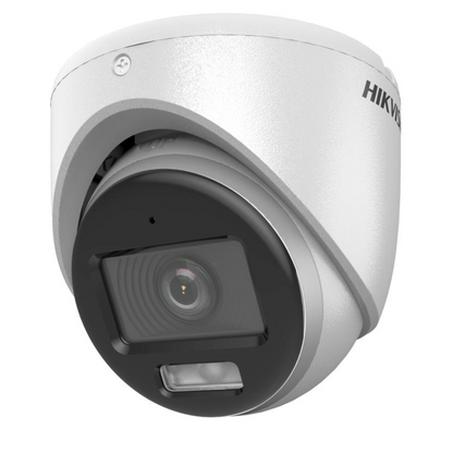 Hikvision DS-2CE70KF0T-LMFS(2.8MM) 3K Turret Camera | AOC ColorVu Smart Hybrid | Full-Color Day & Night Surveillance