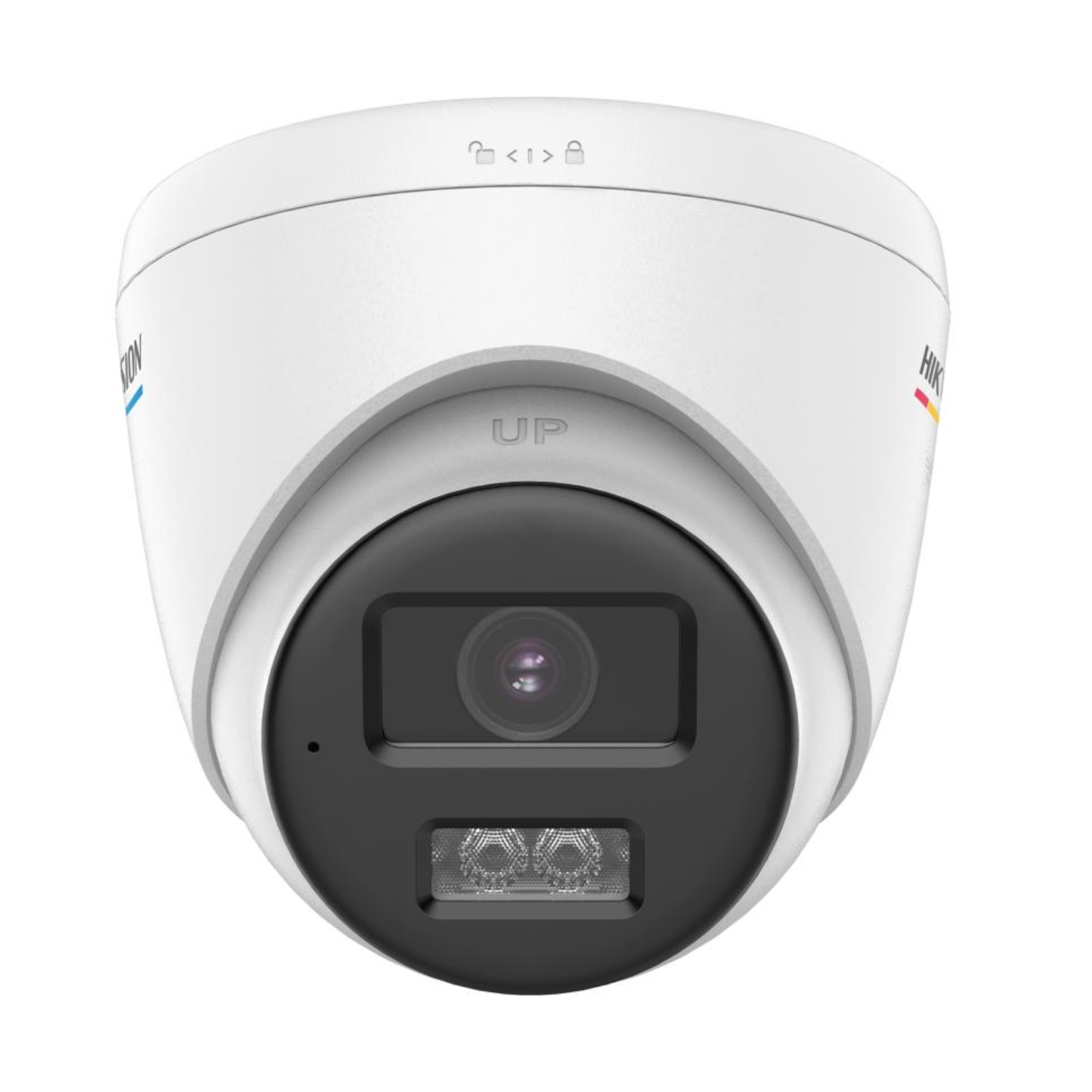 Hikvision DS-2CE72UF3T-LSYE 8mp 4K ColourVu PoC/AOC Smart Hybrid Light Turret Camera with Microphone
