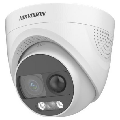 4K Hikvision ColorVu PIR Siren Fixed Turret Camera DS-2CE72UF3T-PIRXO