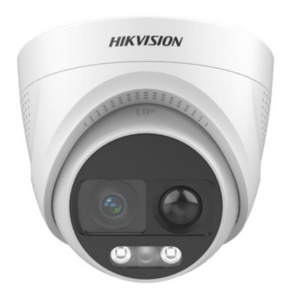 4K Hikvision ColorVu PIR Siren Fixed Turret Camera DS-2CE72UF3T-PIRXO