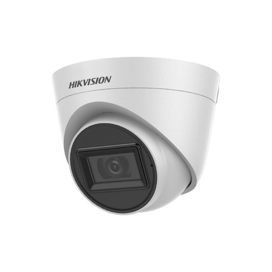 Hikvision DS-2CE78H0T-IT3FS 5MP Audio Turret Camera – 2.8mm Lens, 40m IR, White