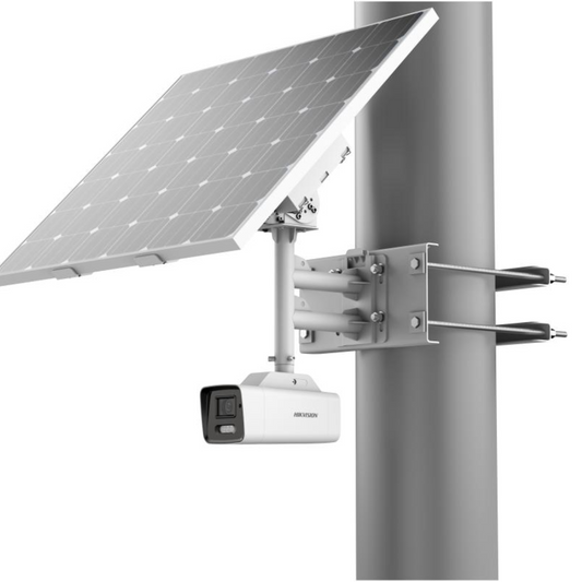 8MP Hikvision 4K ColorVu Fixed Bullet Solar Power 4G Network Camera Kit - DS-2XS6A87G1-LS/C36S80