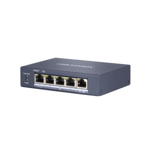 5 Port Hikvision Gigabit Unmanaged Hi-Poe Switch DS-3E0505HP-E