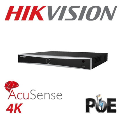 8MP Hikvision 4K 16 Channel 1U 16 PoE AcuSense NVR DS-7616NXI-K2-16P