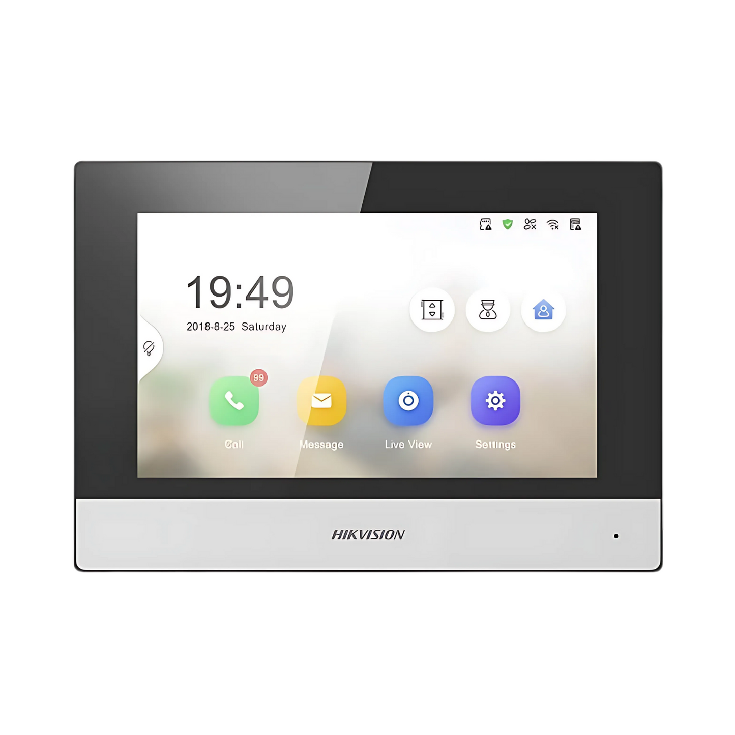 Hikvision Doorbell Video Intercom Kit with 7-Inch Monitor, PoE Switch &amp; SD Card
