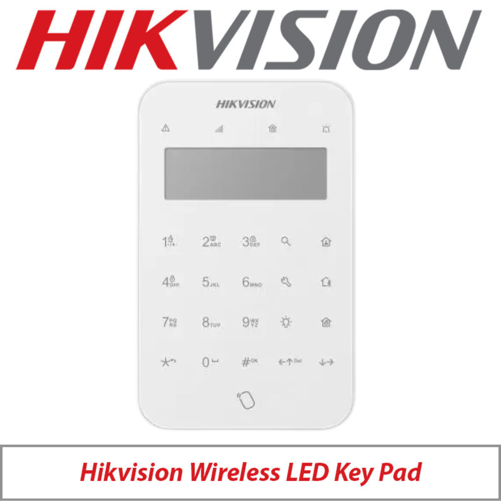 Hikvision AX Pro Series Wireless LCD Keypad DS-PK1-LT-WE