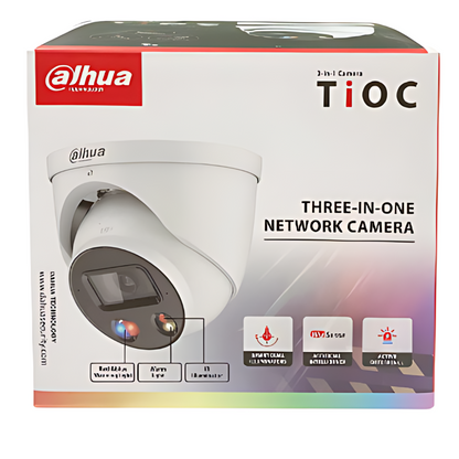 Dahua 5 MP IP POE Tioc Smart Dual Light Active Deterrence Fixed-focal Eyeball WizSense Network Camera DH-IPC-HDW3549HP-AS-PV-0280B-S4