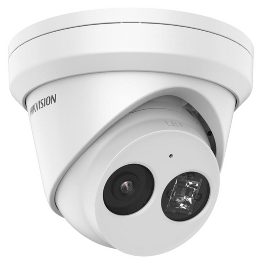 Hikvision DS-2CD2343G2-IU (2.8mm) 4MP AcuSense Fixed Lens Turret Camera with IR and Built-In Mic