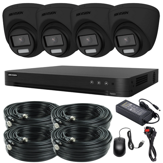 Hikvision 8MP 4K ColorVu Cctv Kit | 24/7 Full-Color Surveillance | 4x Cameras + 4-Channel DVR