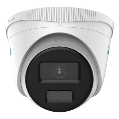 Hikvision Hilook 4mp Smart Hybrid Colorvu IP Poe Turret White IPC-T249HA-LU-2.8MM