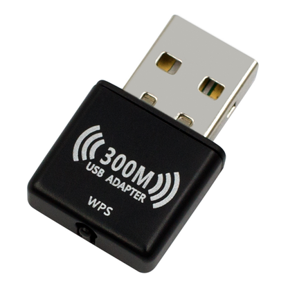 Prevo USBW4 300Mbps N300 USB Wireless Network Adapter – Compact Wi-Fi Dongle for PC & Laptop