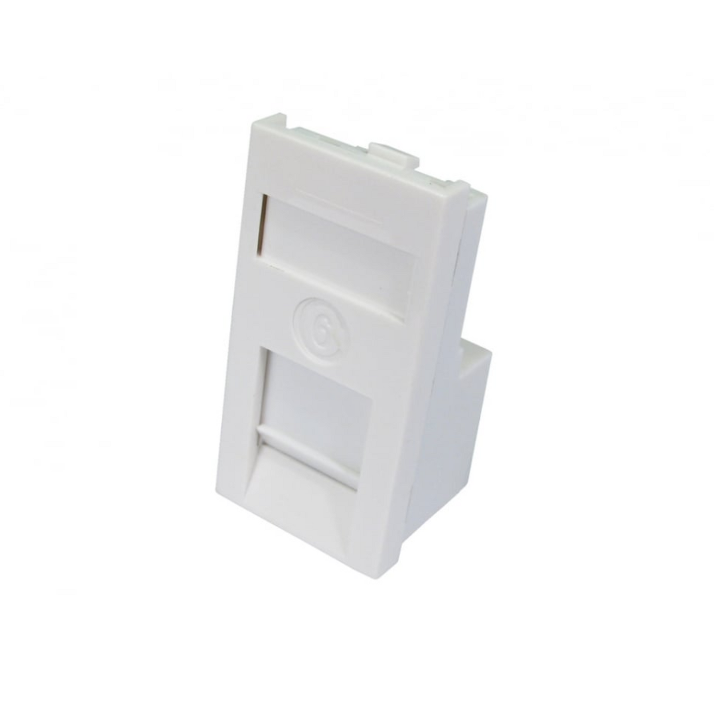 Cat6 Single Faceplate (1-Port) | Single Port Faceplate for RJ45 Keystone Jacks