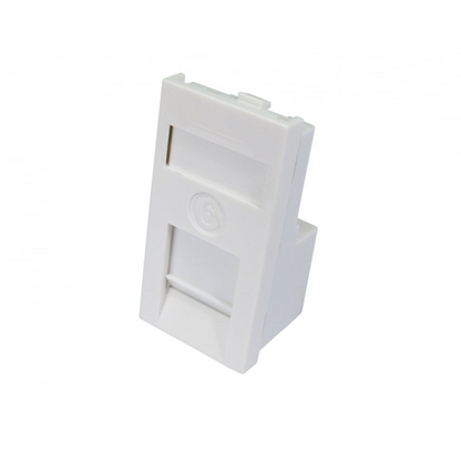 Cat6 Single Faceplate (1-Port) | Single Port Faceplate for RJ45 Keystone Jacks