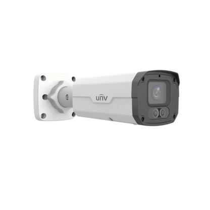 Uniview 8MP Prime 3 ColorHunter IP Bullet with Two Way Talk Black or White 4mm UV-IPC2228SE-DF40K-WL-I0