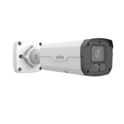 Uniview 4MP Prime 3 ColorHunter IP Bullet with Two Way Talk Black or White 4mm UV-IPC2224SE-DF40K-WL-I0