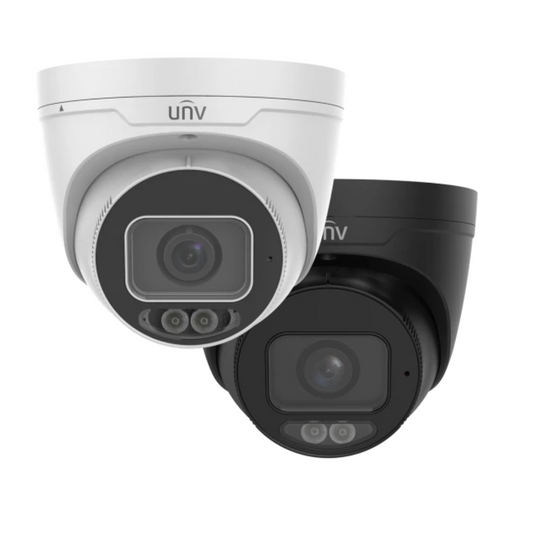 Uniview 4MP Prime 3 Colorhunter with Mic IP Turret Black or  White UV-IPC3634SE-ADF28K-WL-I0