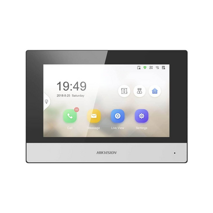 Hikvision DS-KH6320-WTE1 7-Inch Touch Screen Indoor Video Intercom Station