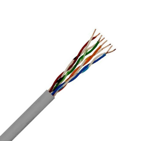 305m Cat6 UTP Internal Ethernet Cable | Grey | High-Performance Networking Solution (1000ft)
