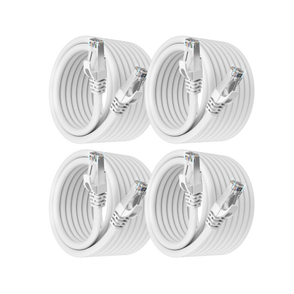 TP-Link WiFi 7 Access Point Bundle | 4-Pack with White Cat6a Cables – Ultra-Fast, Reliable Coverage for Homes and Businesses