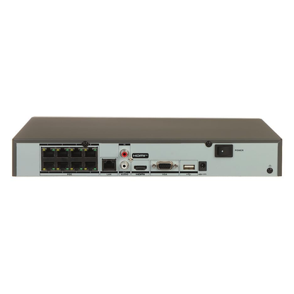 Hikvision DS-7608NXI-K1/8P(D) 4K 8-Channel NVR | 1U AcuSense NVR with 8 PoE Ports