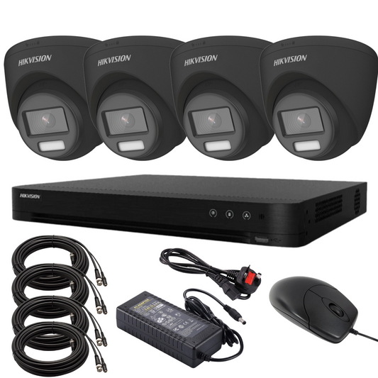 Hikvision 8MP 4K ColorVu CCTV Kit | 24/7 Full-Color Surveillance | 4x Cameras + 8-Channel DVR