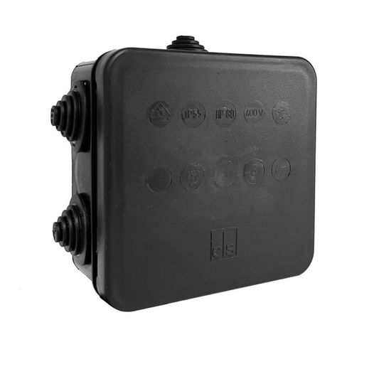 CCTV Junction Box, Outdoor Weatherproof IP55 Terminal Box Black