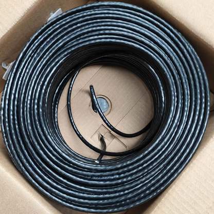 305m Cat6 Internal/ External UTP External Ethernet Cable | Black |(1000ft)