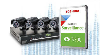 Toshiba, CCTV Surveillance Hard Drive - 1tb, 2tb, 4tb, 6tb, 8tb, 10tb