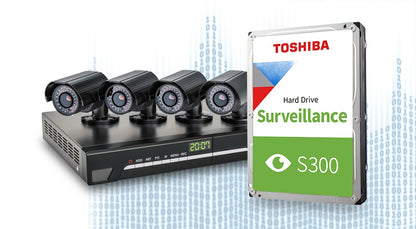 Toshiba CCTV Surveillance Hard Drive | 1TB, 2TB, 4TB, 6TB, 8TB, 10TB Options
