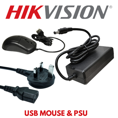 5mp 4ch Hikvision ColorVu Cctv Kit 3x 24hr Colour AOC DVR Camera Kit - Built in Microphones