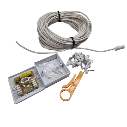 Telephone Extension Kit with BT Plug and Cable Clips BCE Direct