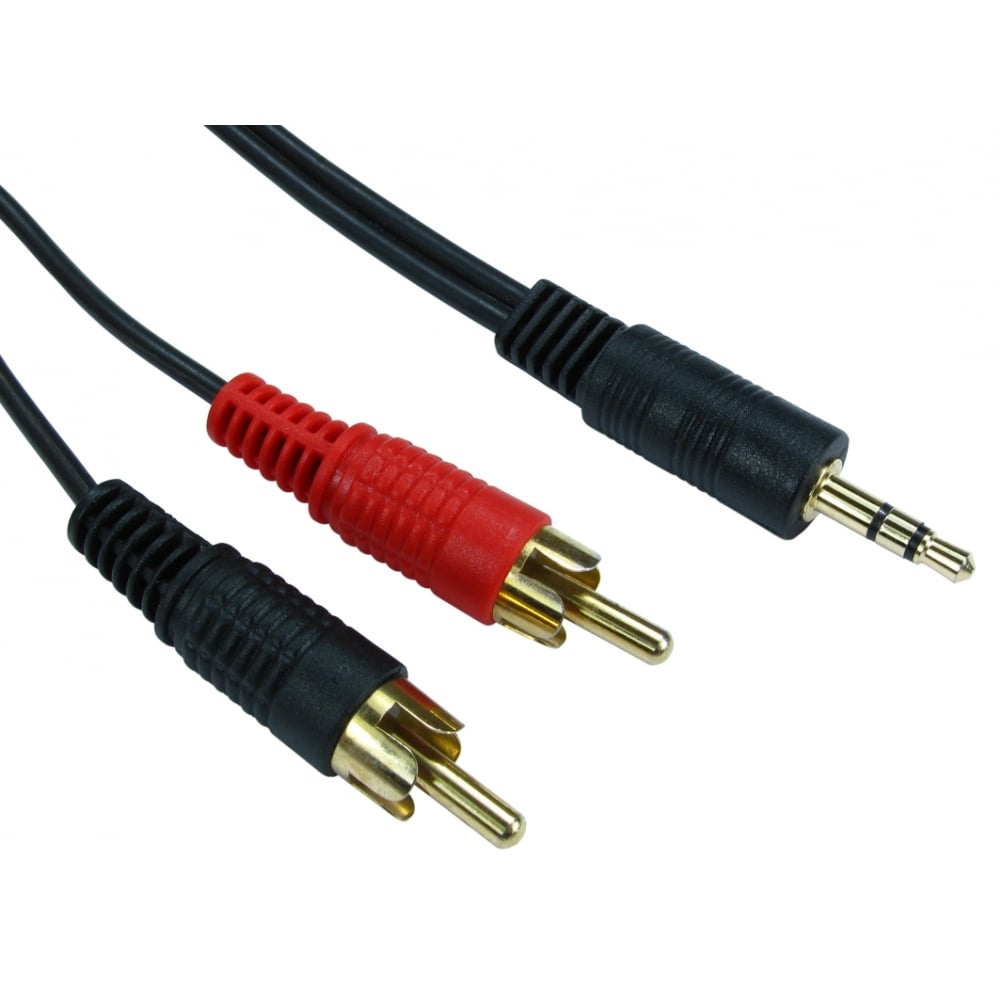 Aux to Phono Cable - 3.5mm Aux to 2 x RCA Cables Direct