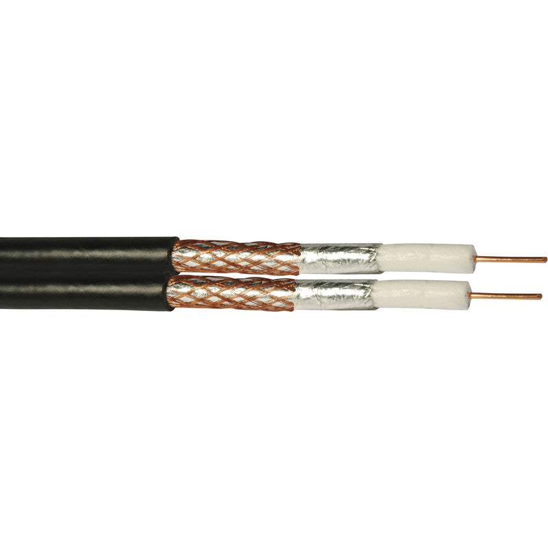 Twin Black Satellite Cable - 1m to 250m lengths - Shotgun Cable, 65 Twin Cable BCE Direct