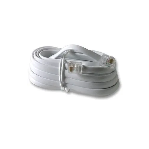 RJ12 to RJ12 6P6C Light Grey Straight through Cable - 6 Pin BCE Direct