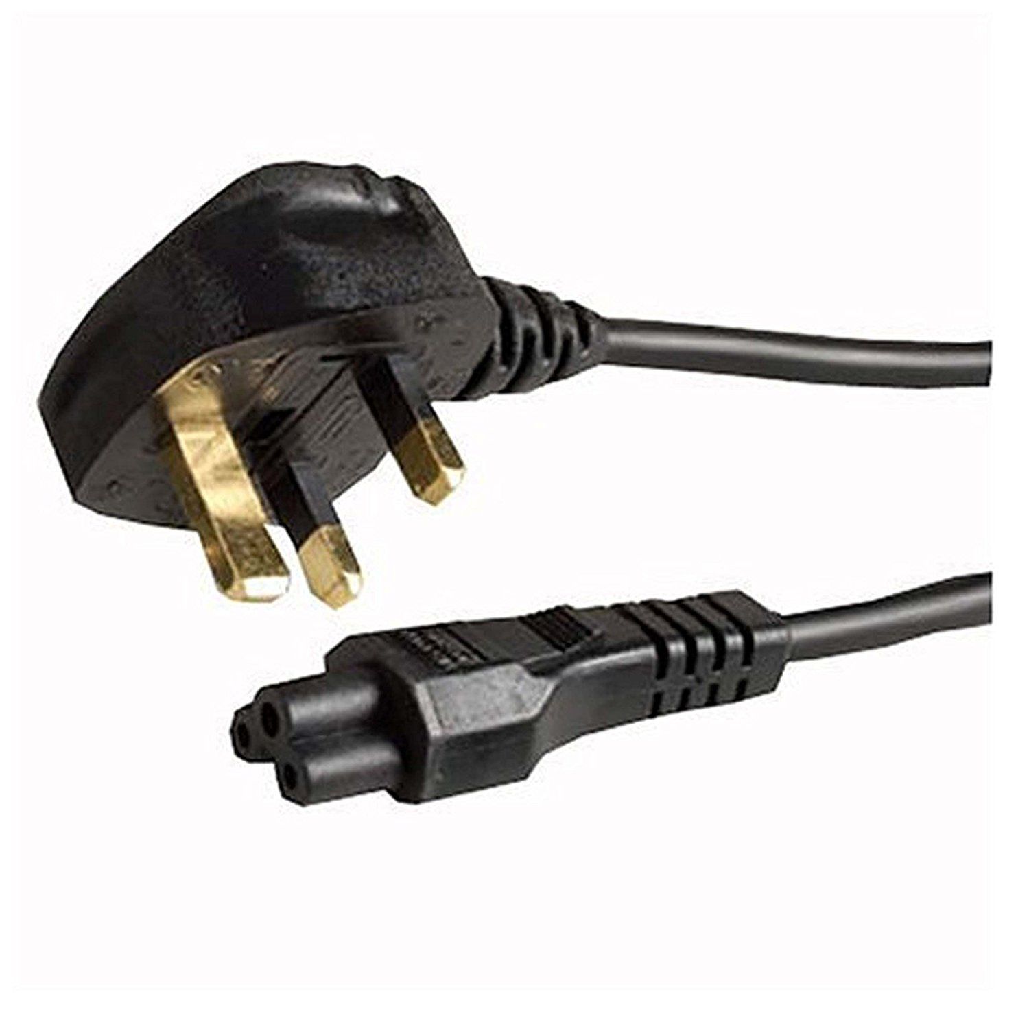 Clover Lead | Clover Power Cable | UK Plug to C5 Mains Cable | Laptop Power Cable | 1.8m to 10m Lengths Cables Direct